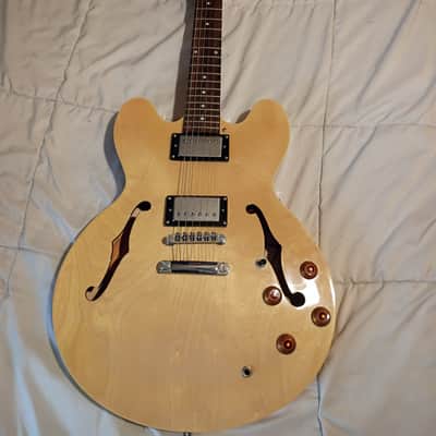 Epiphone Dot Deluxe (Plus Top) 2000 - 2007 Natural HH Hollowbody image 3