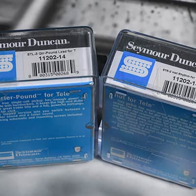 Seymour Duncan STL-3 Qtr Pound Bridge & STR-2 Hot Rythm Neck Tele Guitar Pickup Set image 3