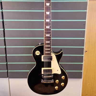 Vintage V99 Black Electric Guitar image 1