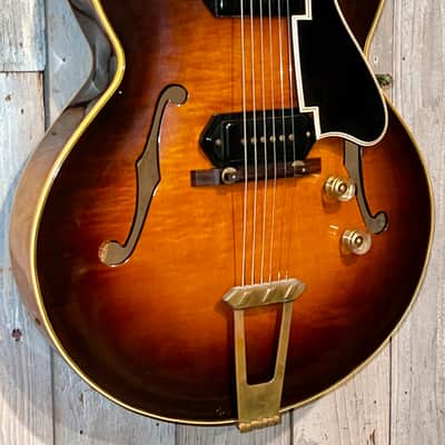 Great 1952 Gibson ES-350 Premier P-90 Archtop Jazz Guitar Sunburst, OHSC image 3
