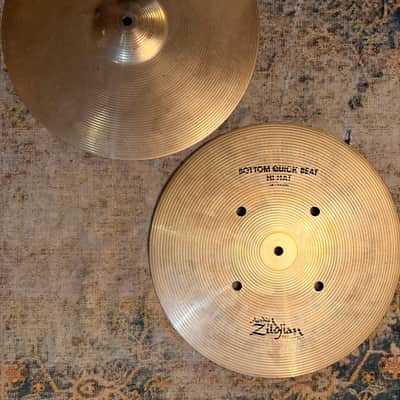 Zildjian BRILLIANT Quick Beat 14” Hihats 1154 1446 g RARE ULTRA CRISP CLEAN SHIMMER! image 4