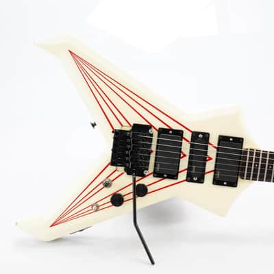 Westone Dynasty Flying V Pinstripe MIJ Guitar w/ EMG Pickups & Case #46450 image 1