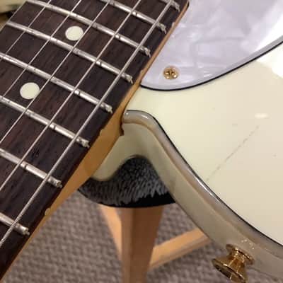 1996 Fender (Japan) 50th Anniversary Telecaster White Pearloid/Gold w/ Gig Bag image 13