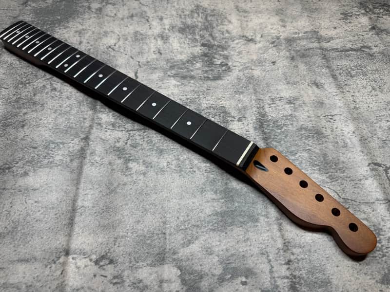 BMC Guitar Neck Tele® Telecaster® 22 Fret Roasted Flame Maple With Rosewood Fingerboard Nitro Lacquer Rounded Fret Ends 9.5 Radius Stainless Steel Frets. (TN102) image 1