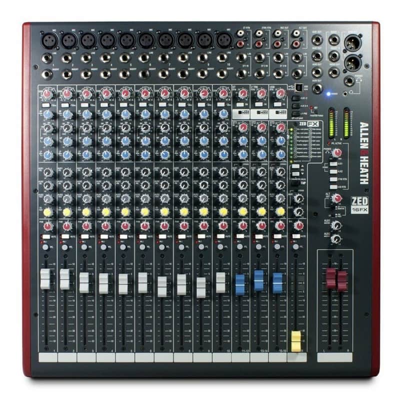 Allen & Heath ZED-16FX Multipurpose USB Mixer w/ FX for Live Sound and Recording image 1