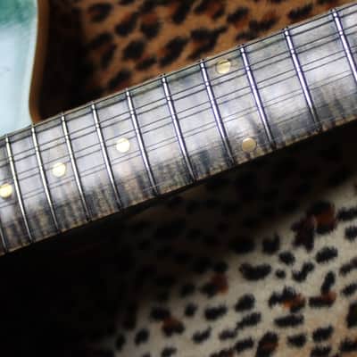 Telecaster Electric Guitar Project - Turquoise Flame Maple Top, Neck & Fretboard image 22