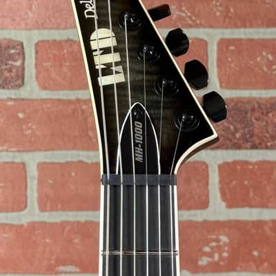ESP LTD MH-1000NT Deluxe Electric Guitar - Charcoal Burst image 7