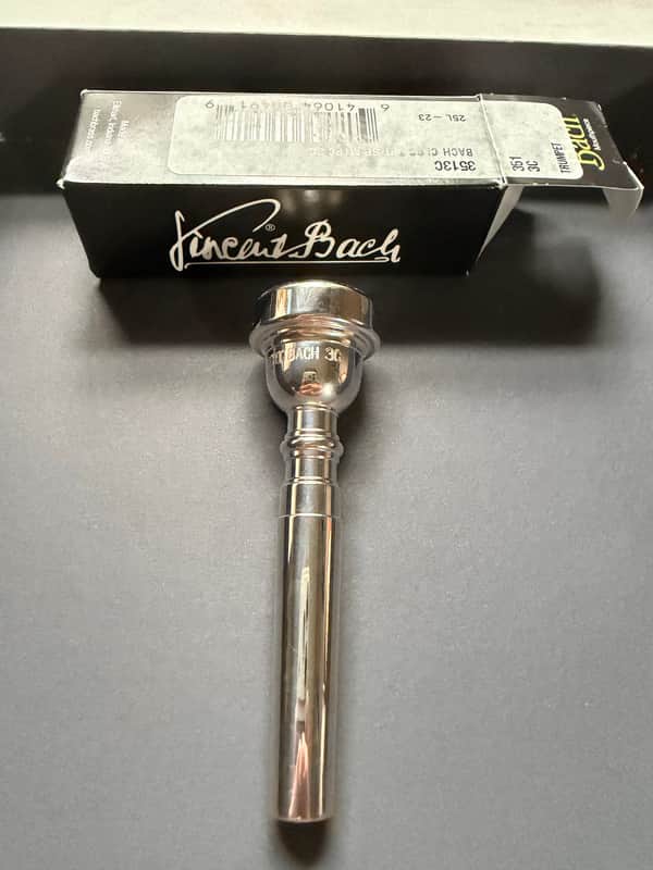 Bach Standard Trumpet Mouthpiece - 3C Cup 2026 - Silver-Plated image 1