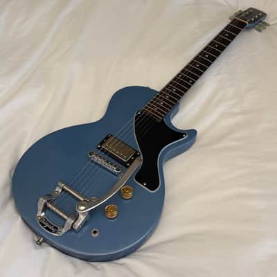 Vintage 2003 Gibson Les Paul Junior Melody Maker - Pelham Blue - Bigsby B5 - Free Pro Setup image 13