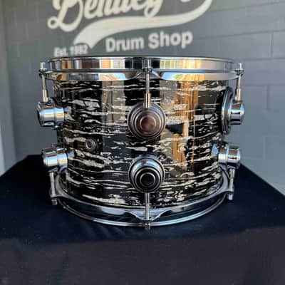 DW Collector's Maple VLT 7x10 Rack Tom in Black Oyster Glass FinishPly with Chrome Hardware (Rm 4) image 4