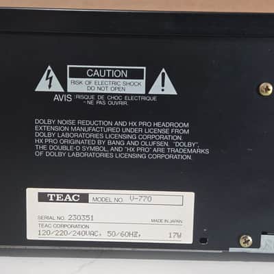 Teac V-770 1986-1987 - Black | Reverb