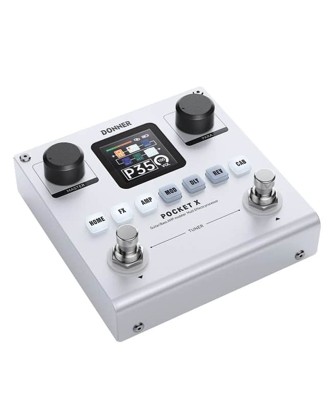 Donner Pocket X 62 Multi Effects Pedal Electric Guitar & Bass AMP Modeler image 1