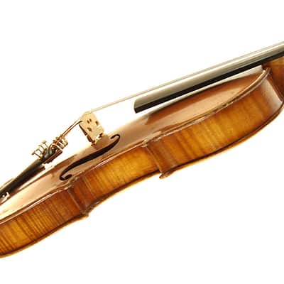 Vintage Early 1900s Stradivarius Copy Violin Made in Germany w Cases and Bows image 6