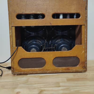 1955 Fender Bassman 5E6-A Narrow Panel 40-Watt 4x10" Guitar Combo Tweed image 2