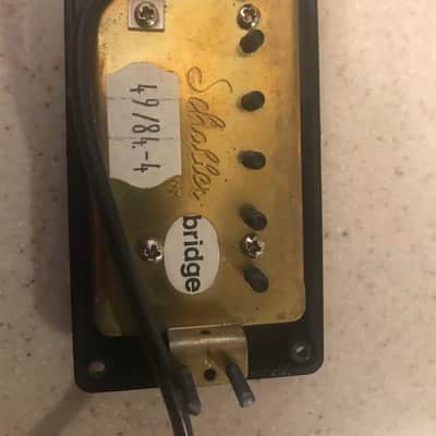 **Vintage Mid-80s German Schaller Golden 50s Neck/Bridge Pickup Set** image 5