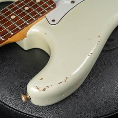 2006 Fender Custom Shop '60 Stratocaster Relic Olympic White w/OHSC image 16