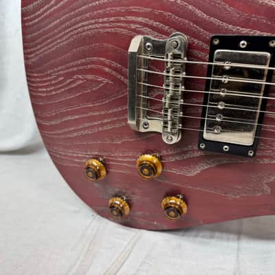 Knaggs Kenai T3 Satin Singlecut Guitar with Case 2017 - Burgundy Drift image 5