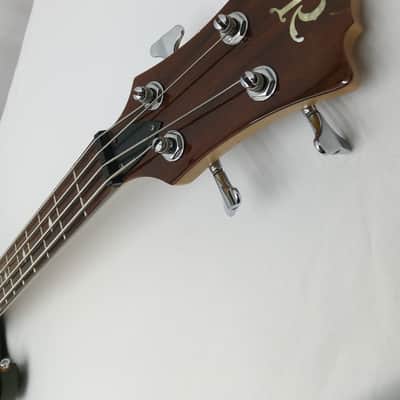 Lefty B.C. Rich JE Eagle Bass Guitar Black Gold Metallic Left Handed 34" Scale Diamond Inlays image 10
