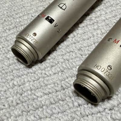 Aiwa DM-68 Stereo pair Vintage microphone w/cable, holder, case image 3