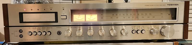 Toshiba Toshiba SMS-4550  vintage audio receiver 70s  - Walnut veneer image 1