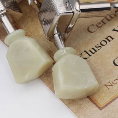 Kluson® 3/3by side Gibson style Nickel Ltd.Edt. VTR Tuners Single Line/Single Ring image 4