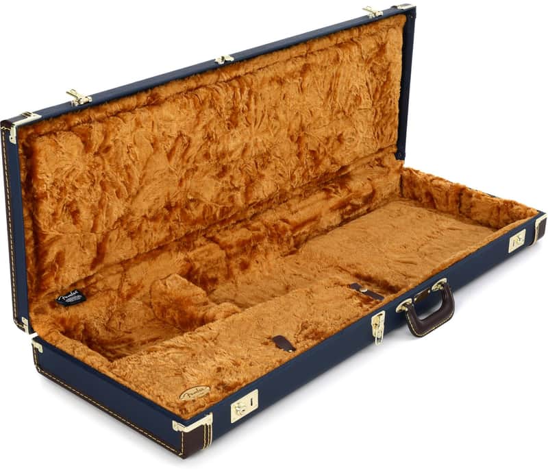 Fender Classic Series Wood Case Strat/Tele - Navy Blue image 1