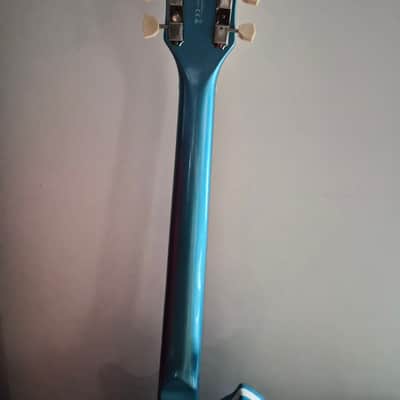 Supro 1570WB Sahara Single Pickup Americana Series Electric Guitar 2010s Wedgewood Blue Metallic image 7