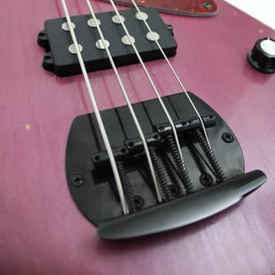 DWG Custom 34" Proto 4-String Bass Guitar Relic Roasted Pine image 17