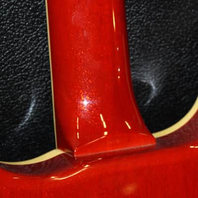 2000 Hamer - Newport Solid Spruce Top - Orange Sparkle image 6