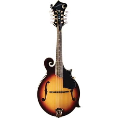 Washburn M3SWK Americana Series Florentine Cutaway Carved Solid Spruce Top Maple Neck F-Style Mandolin w/Hardshell Case image 4