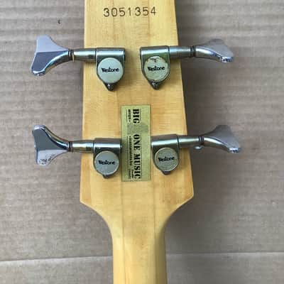 Westone Thunder 1 A Lefthand Lefthanded bass made in Japan active 18 volt  ULTRA RARE Lefty model image 17