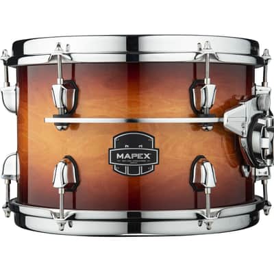 Mapex Saturn Evolution 10x8" Exotic Sunburst Lacquer w/Chrome Hardware Drum Rack Tom Tom Maple-Walnut | NEW | WorldShip | Dealer image 1