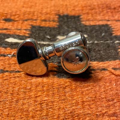 Vintage Single Grover Star Back Guitar Tuner-Tuning Key 1970's Treble Side image 2