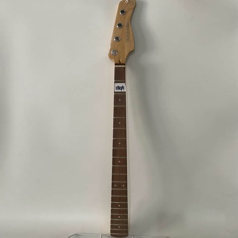 Unfinished Maple 4 String Bass Neck, Rosewood Fretboard Fingerboard image 1