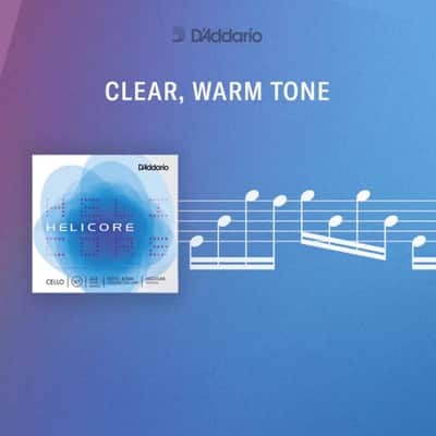 D'Addario Helicore Violin String Set | 3/4 Scale (Medium Tension) image 4