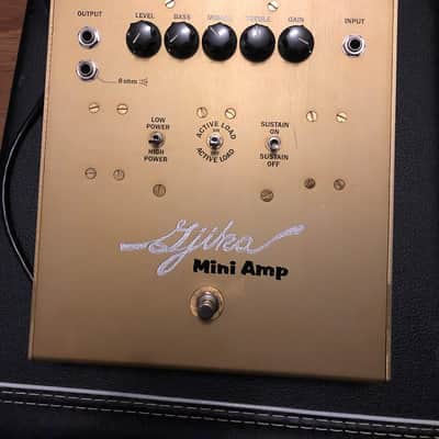 Bob Gjika Mini Amp 5W Power Tube Overdrive Pedal EL84 w/ manual - fat tweed champ style distortion image 1