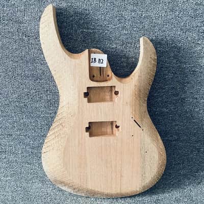 Mahogany Double Cut Guitar Body with Dual Humbucker Routing image 1