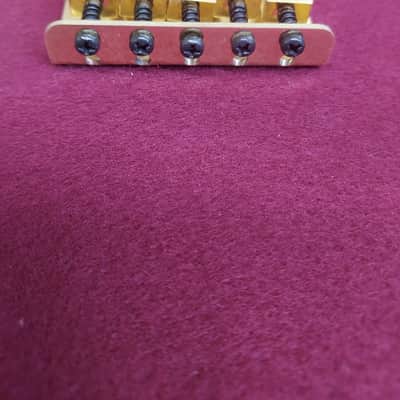 Jerman Five String electric Mandolin Bridge Brass image 2