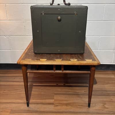 RCA Victor 1x12 speaker cab 1940’s - Original Military olive image 2