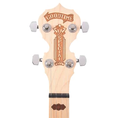Deering Goodtime Special 5-String Banjo with Resonator Blonde image 6
