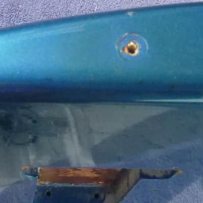 1989 Fender USA Stratocaster relic blue AVRI Reissue Strat guitar body, made by Oscar Pallares image 7
