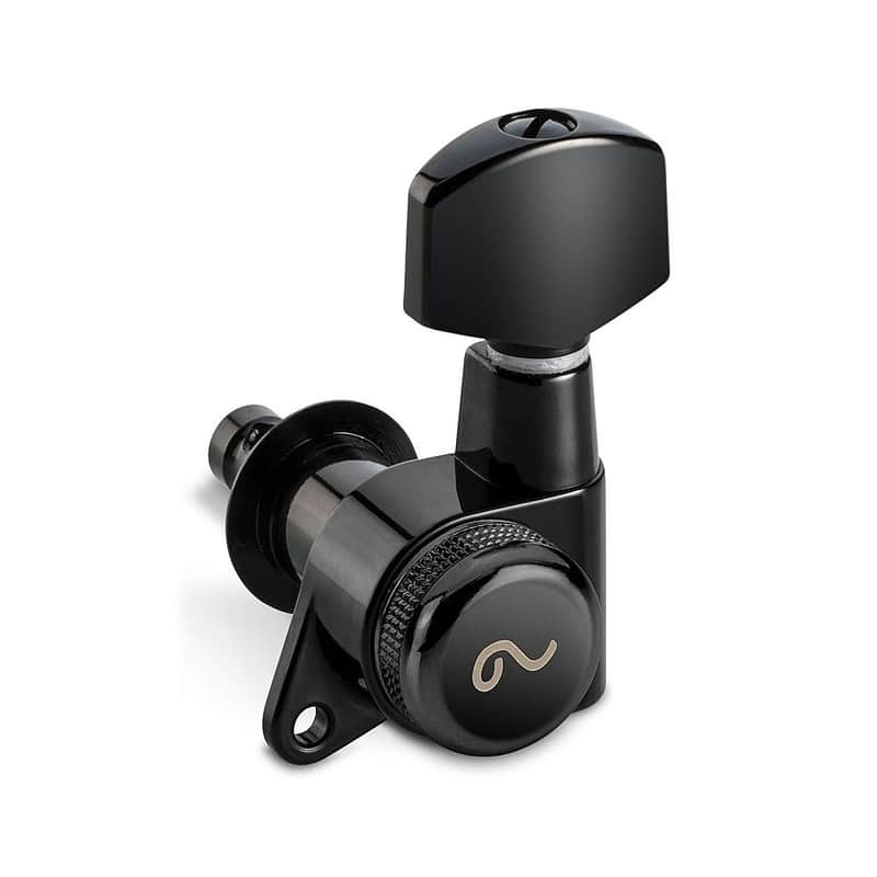 Schaller M6 Locking Single Tuner 135 Screw (Left Handed, Black, 21 mm) image 1