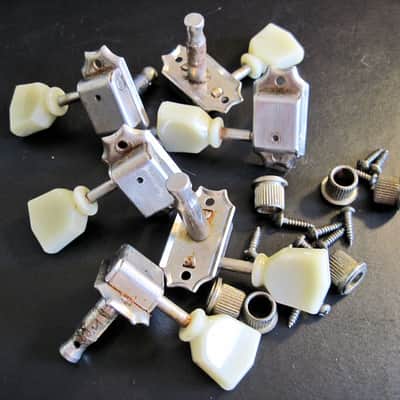 Gibson Kluson Deluxe Single Ring Keystone Tuners Aged Nickel from Les Paul R9 1959 Historic Reissue image 10