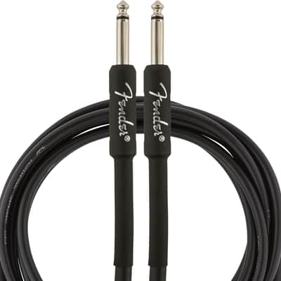 Fender Professional Series Instrument Cable, Guitar Cable, Guitar Accessories, Straight/Straight, Black, 15ft image 2