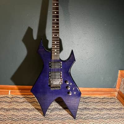 B.C. Rich NJ Warlock 1990s - Blue with upgrades image 7