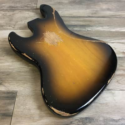 Made to Order - FRANCHIN Uranius bass body Relic Aged 100% Nitro Lacquer (Sunburst/ Black/ White/ Blue/ Green/ Yellow/ Red/ Pink/ Burgundy/ Purple/ Gold/ Silver, etc.) Basswood Poplar Jazz-Bass Style Made in Italy image 24