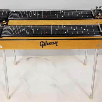 Gibson Double Neck Console Grand CG-520 Steel Guitar 1950s - Richly finished oak body image 6
