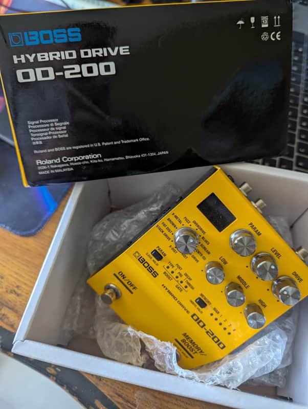 Boss OD-200 Overdrive 2019 - Present - Orange image 1