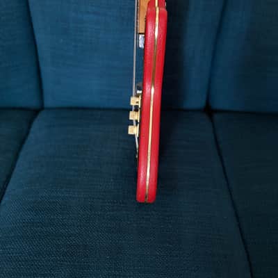 Egmond Typhoon bass guitar 1966-1968 - red tolex image 12