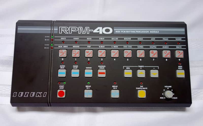 Suzuki RPM-40 Vintage Drum Machine and foot pedal Siel image 1